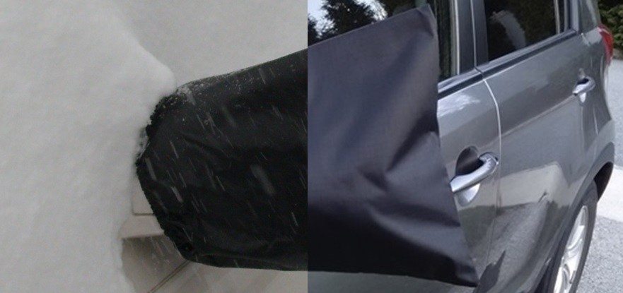 side view mirror covers for winter snow, ice, frost, freezing rain